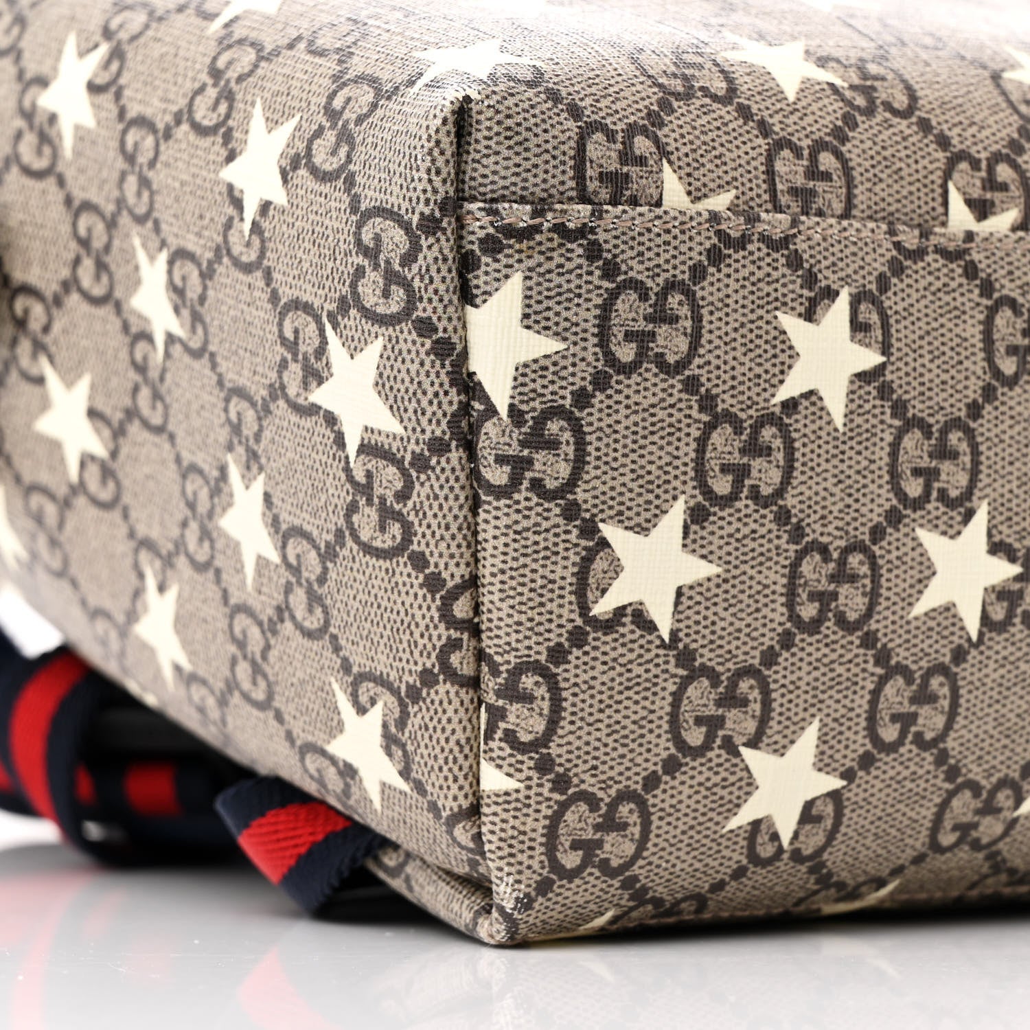 Gucci GG Supreme Monogram Stars Childrens Backpack Beige Ebony Yellow Royal 9 of 10