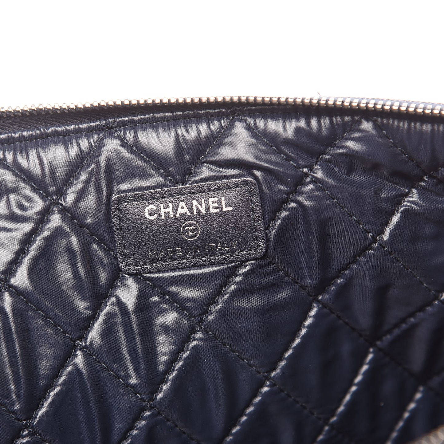 Denim Large Deauville Pouch Dark Blue