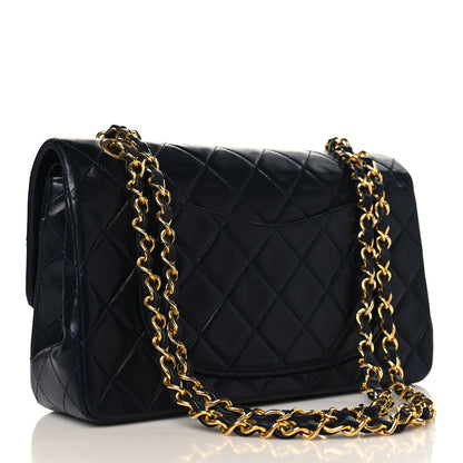 Chanel Lambskin Quilted Small Double Flap Navy 4 of 11