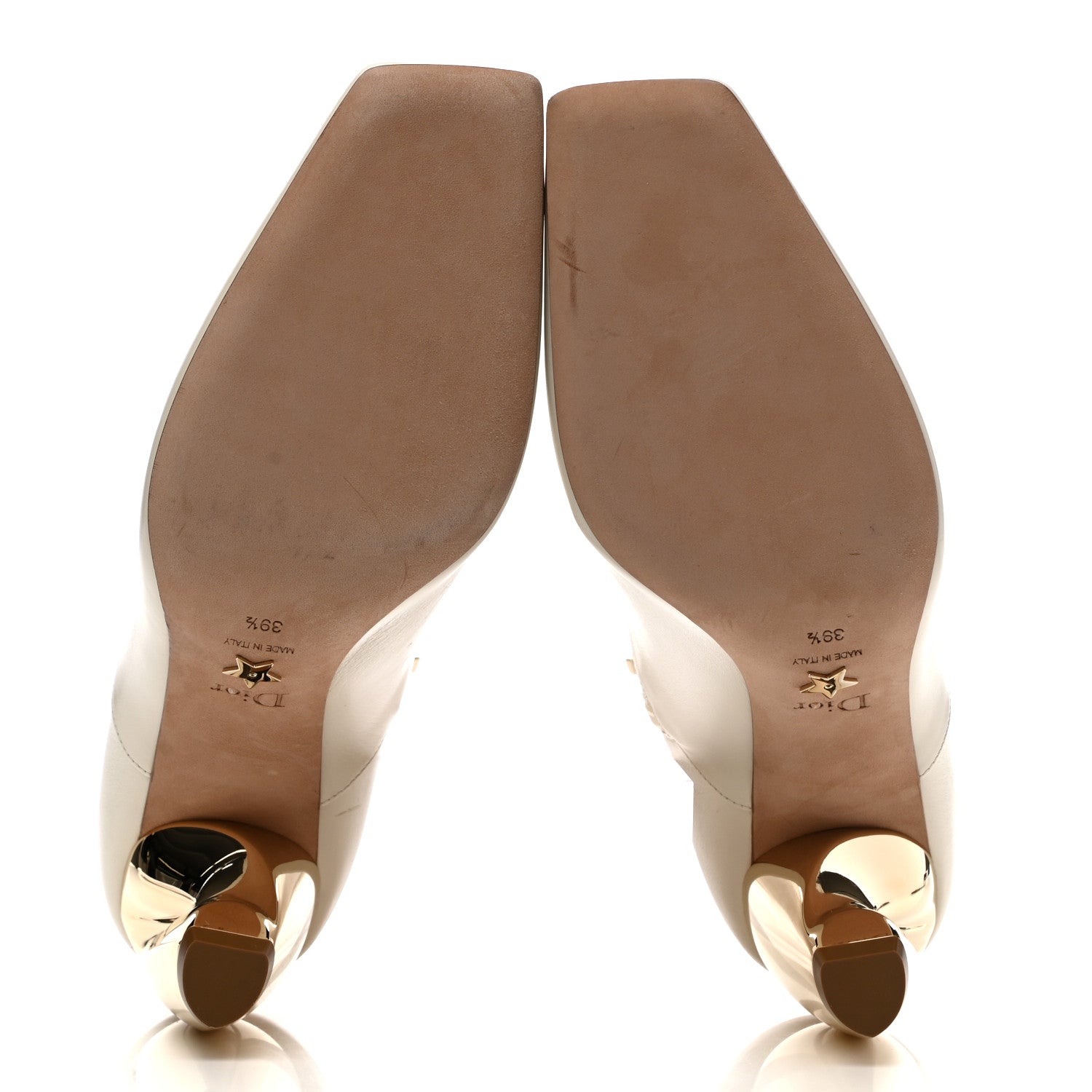 Christian Dior Soft Calfskin Rhodes 80mm Ankle Boots 39.5 Off White 5 of 10