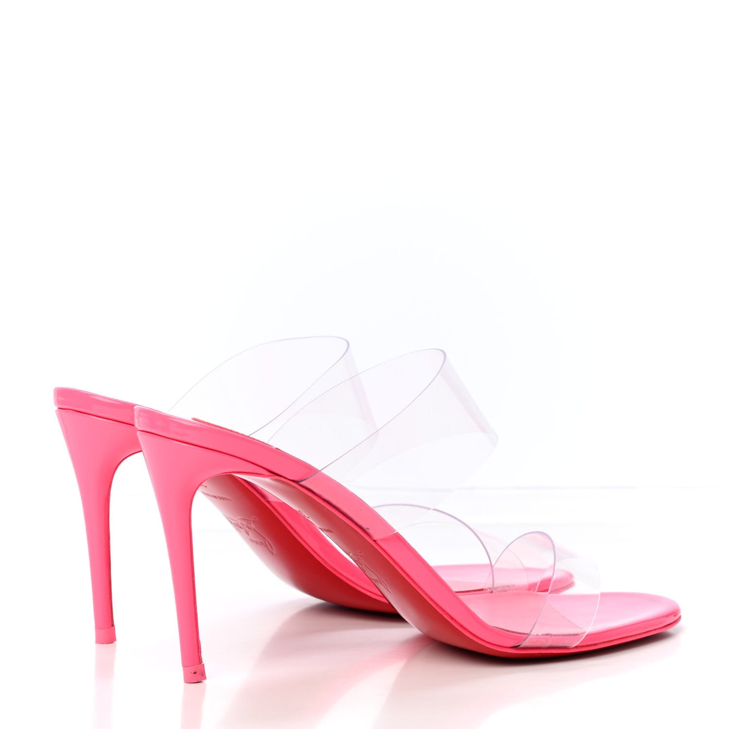 Christian Louboutin Patent PVC Just Nothing 85 Sandals 36 Magnifique 3 of 4