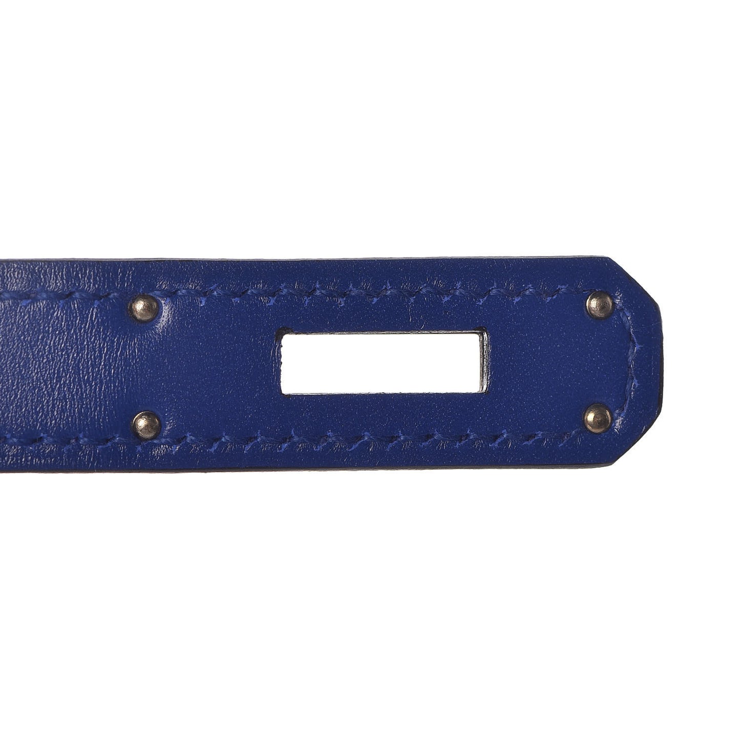 Tadelakt Birkin 30 Bleu Electrique