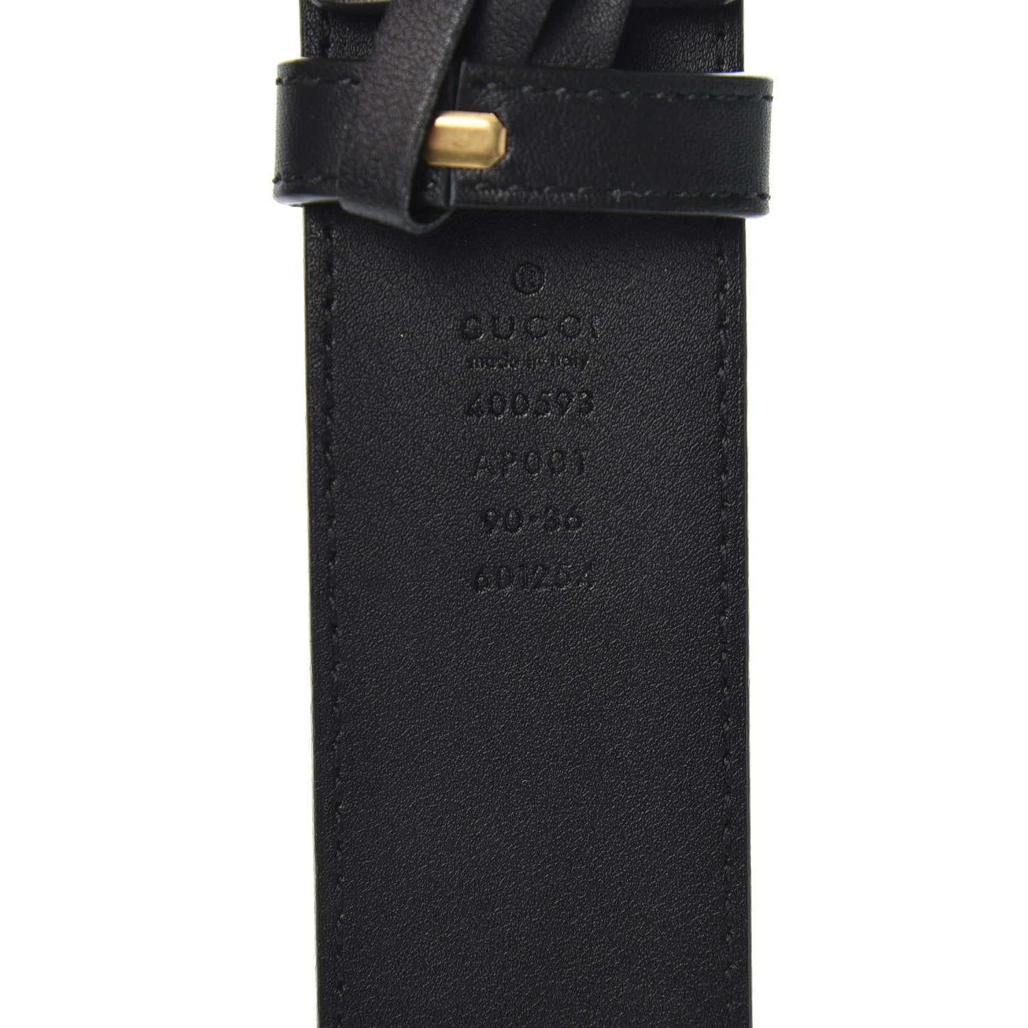 Gucci Calfskin Double G 40mm Belt 90 36 Black 3 of 4