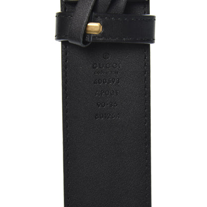 Gucci Calfskin Double G 40mm Belt 90 36 Black 3 of 4