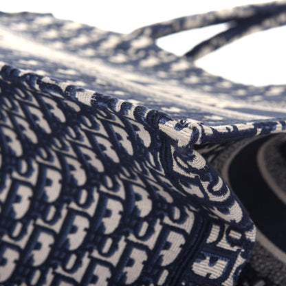 Christian Dior Oblique Medium Book Tote Blue Multicolor 9 of 13