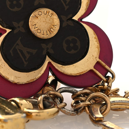 Louis Vuitton Monogram Blooming Flowers Bag Charm Key Holder Brown 5 of 5