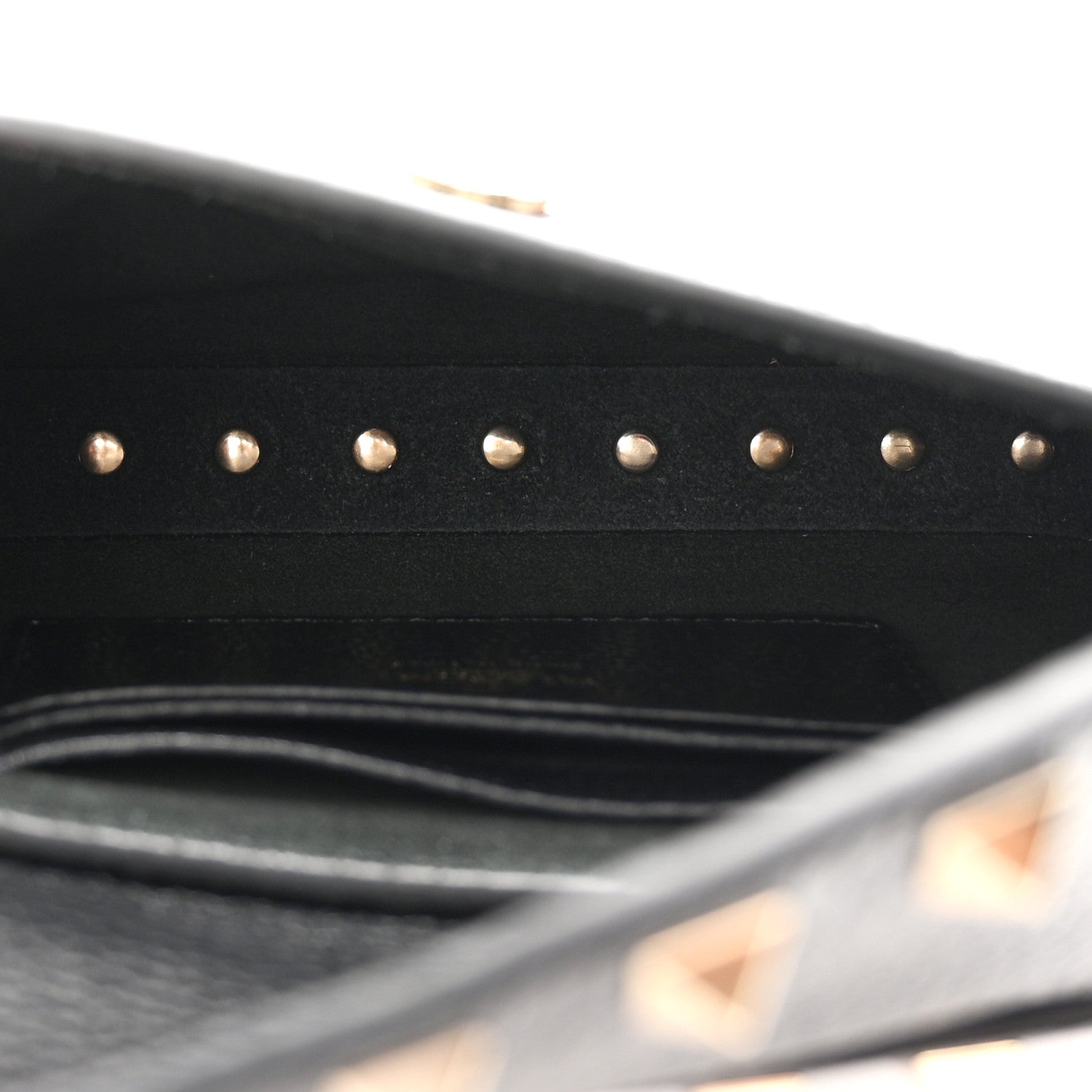 Valentino Garavani Grainy Calfskin Rockstud Crossbody Pouch Black 5 of 10