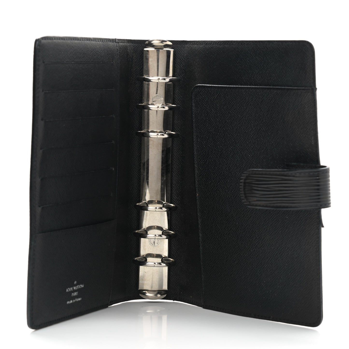 Epi Medium Ring Agenda Cover Black