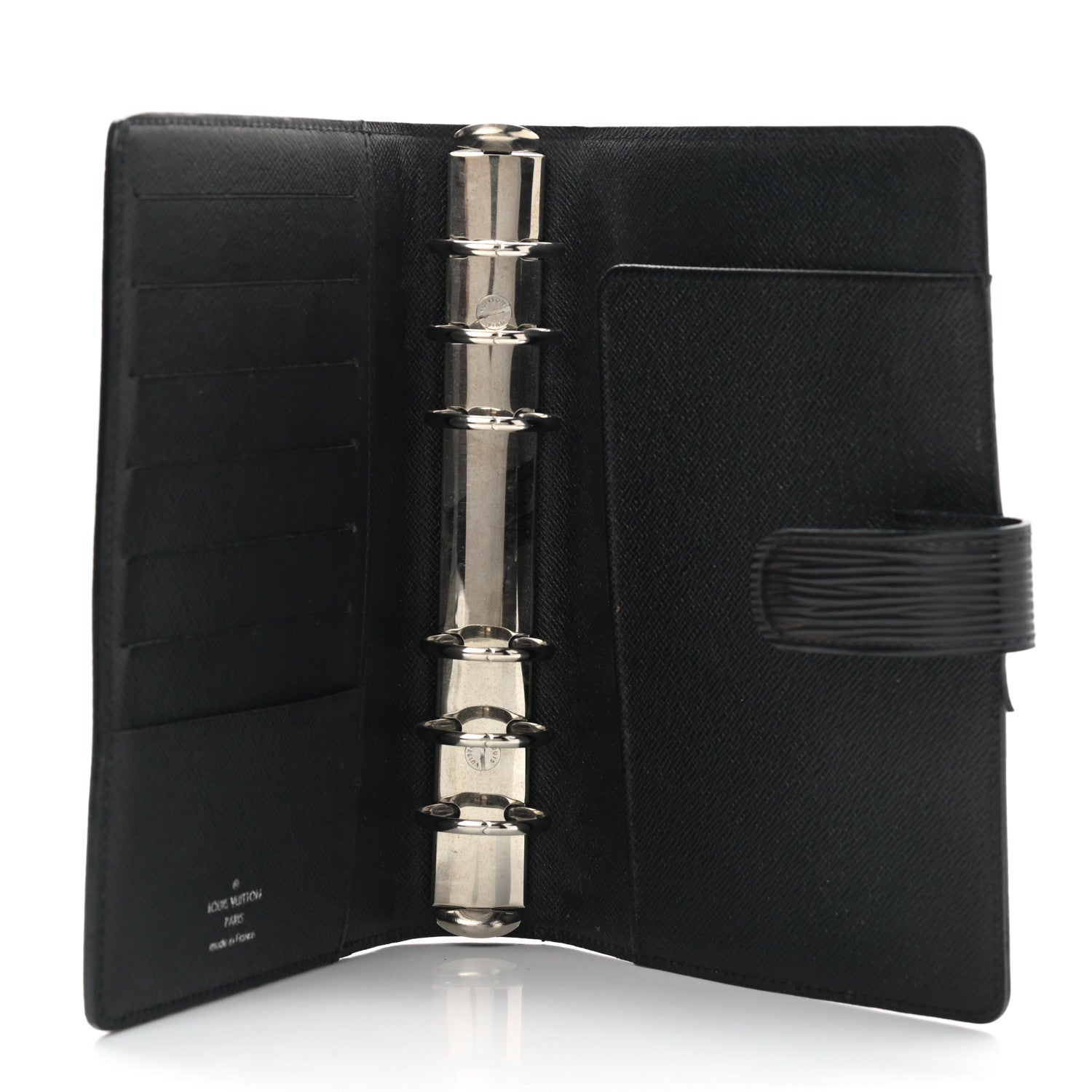 Louis Vuitton Epi Medium Ring Agenda Cover Black 5 of 9