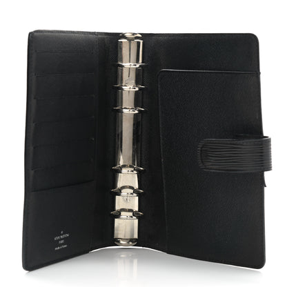 Louis Vuitton Epi Medium Ring Agenda Cover Black 5 of 9
