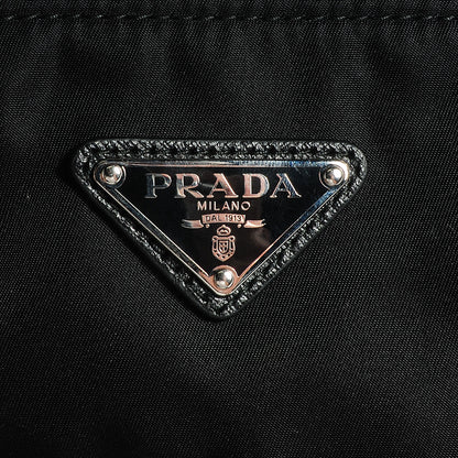 Prada Nylon Flat Messenger Bag Black 10 of 11