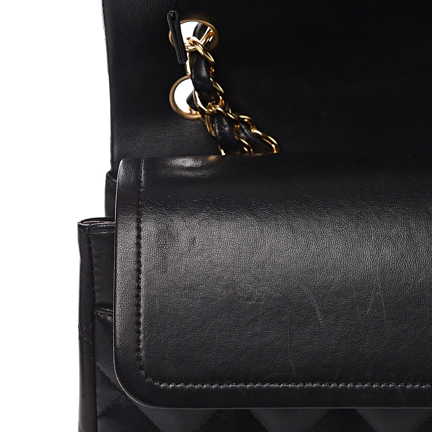 Chanel Lambskin Quilted Jumbo Double Flap Black 8 of 13