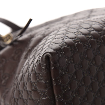 Gucci Guccissima Medium Bree Foldover Tote Chocolate 12 of 14