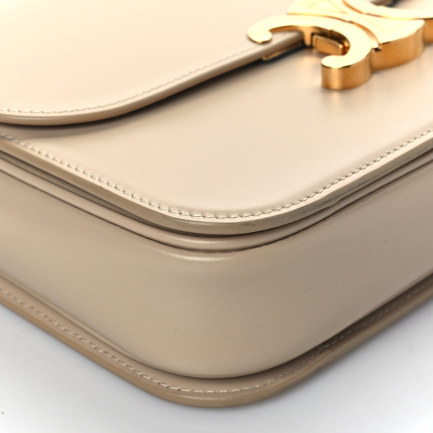 Shiny Calfskin Medium Triomphe Nude