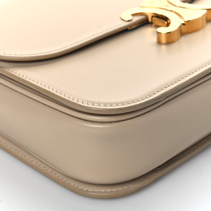 Celine Shiny Calfskin Medium Triomphe Nude 8 of 9