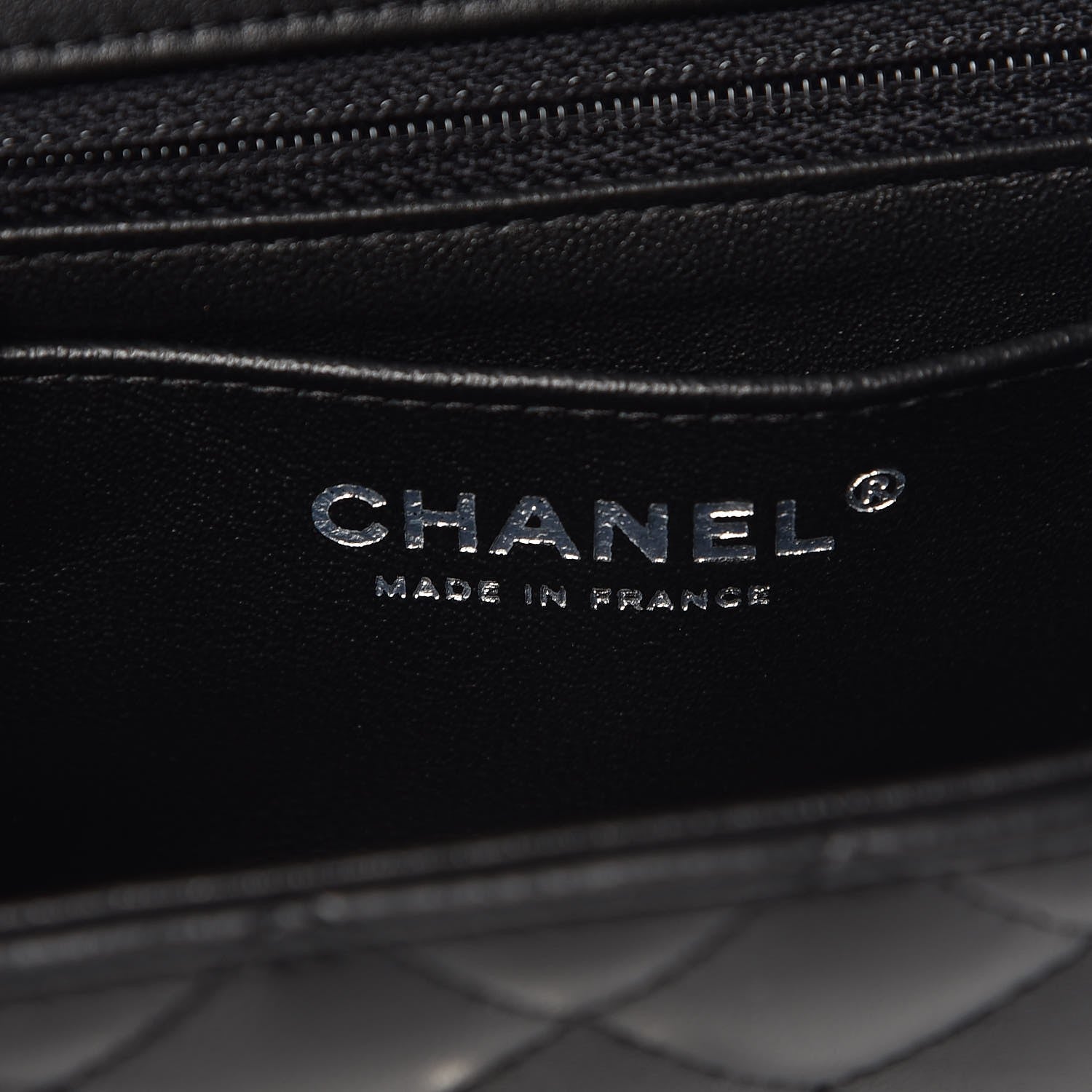 Chanel Lambskin Quilted Mini Rectangular Flap Black 6 of 8
