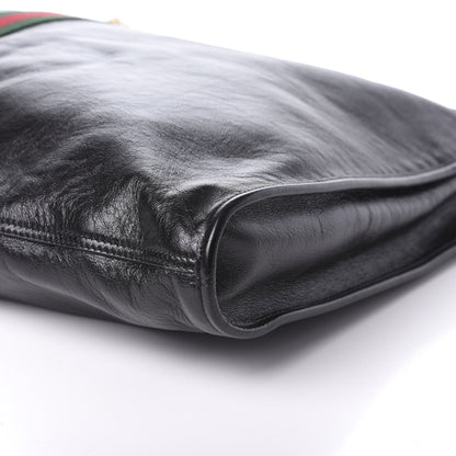 Gucci Calfskin Maxi Rajah Chain Tote Black 7 of 7