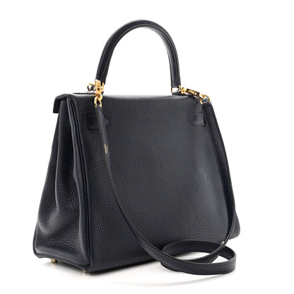 Hermes Togo Kelly Retourne 28 Bleu Nuit 3 of 14