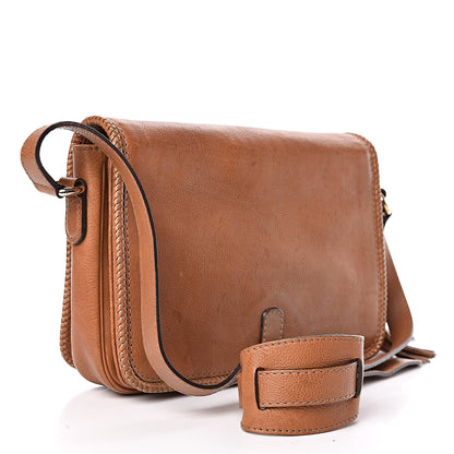 Gucci Grained Calfskin Medium Marrakech Flap Messenger Bag Brown 3 of 12