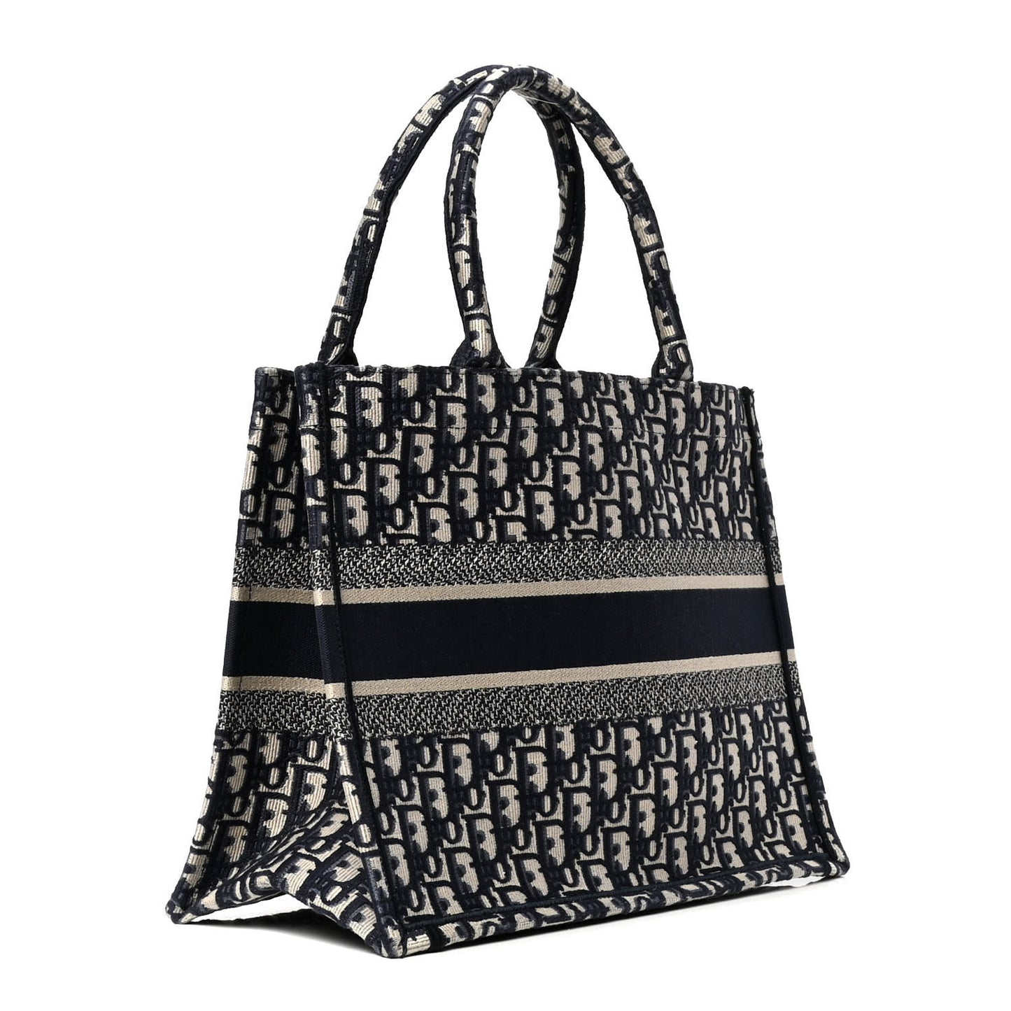Oblique Medium Book Tote Blue Multicolor