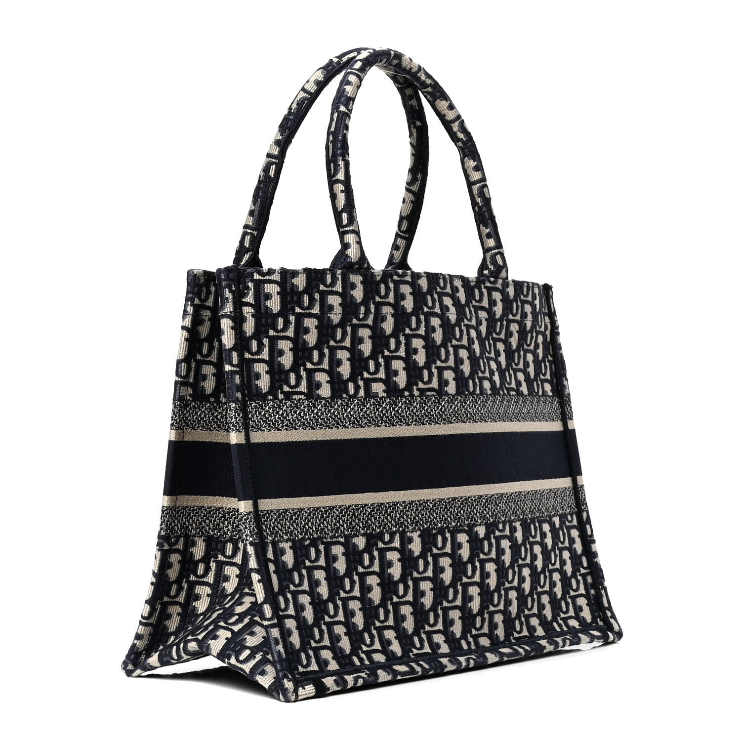 Christian Dior Oblique Medium Book Tote Blue Multicolor 2 of 5