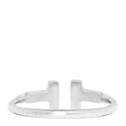 Tiffany 18K White Gold Ruby T Wire Ring 53 6.5 3 of 5