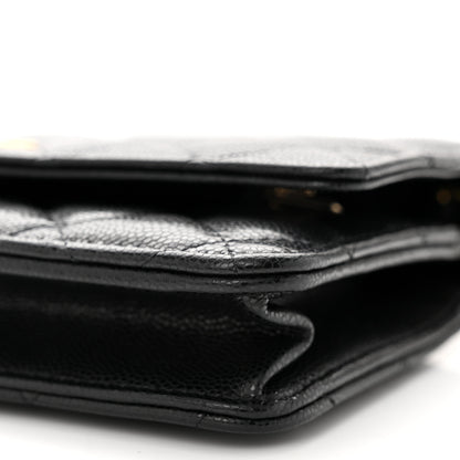 Chanel Caviar Quilted Twist Your Buttons Wallet On Chain WOC Black 11 of 13