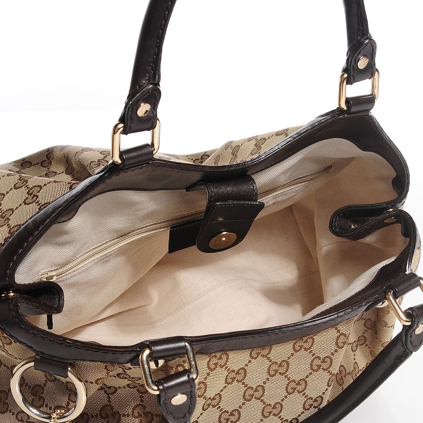 Monogram Medium Sukey Tote Dark Brown