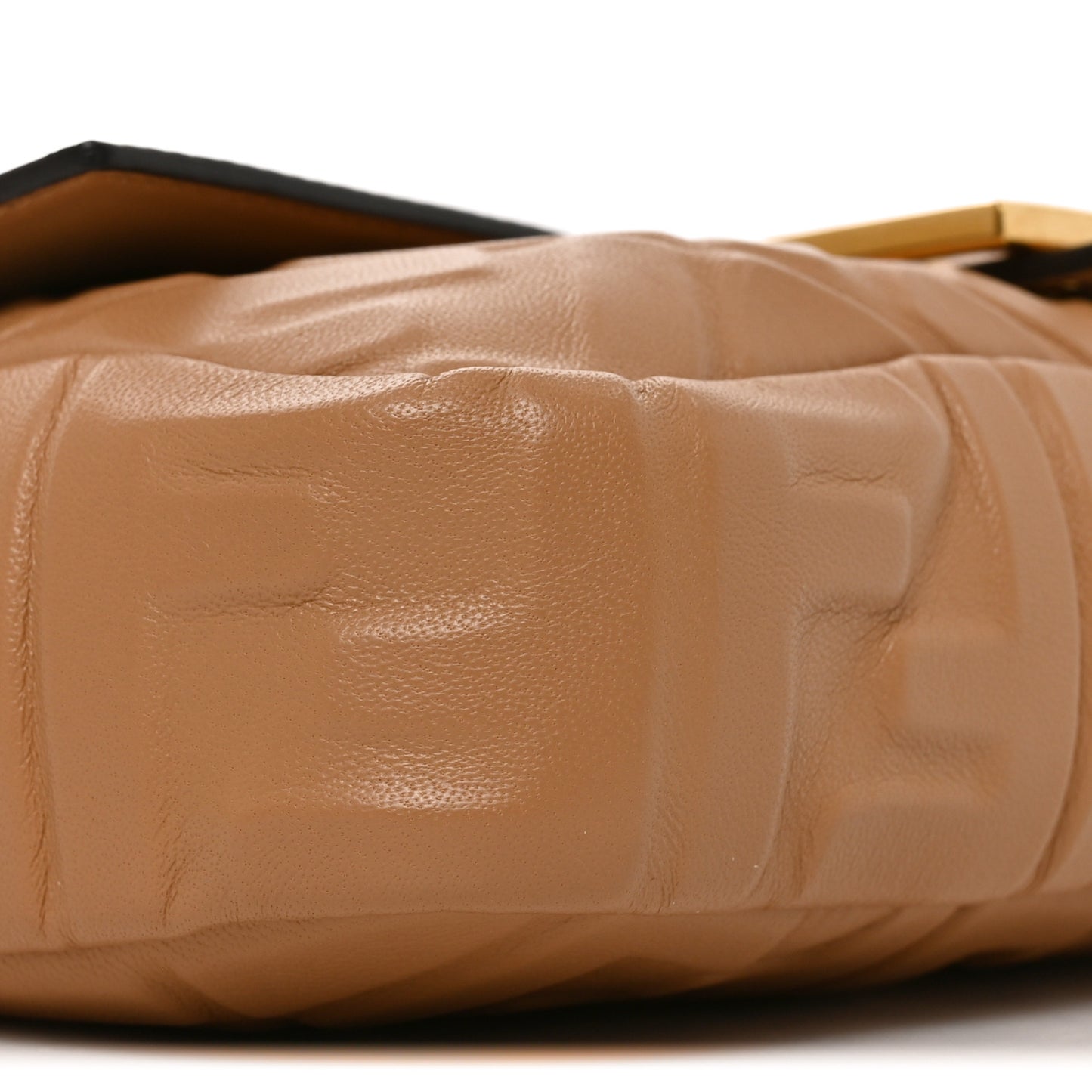 Nappa FF 1974 Embossed Baguette Miele Scuro