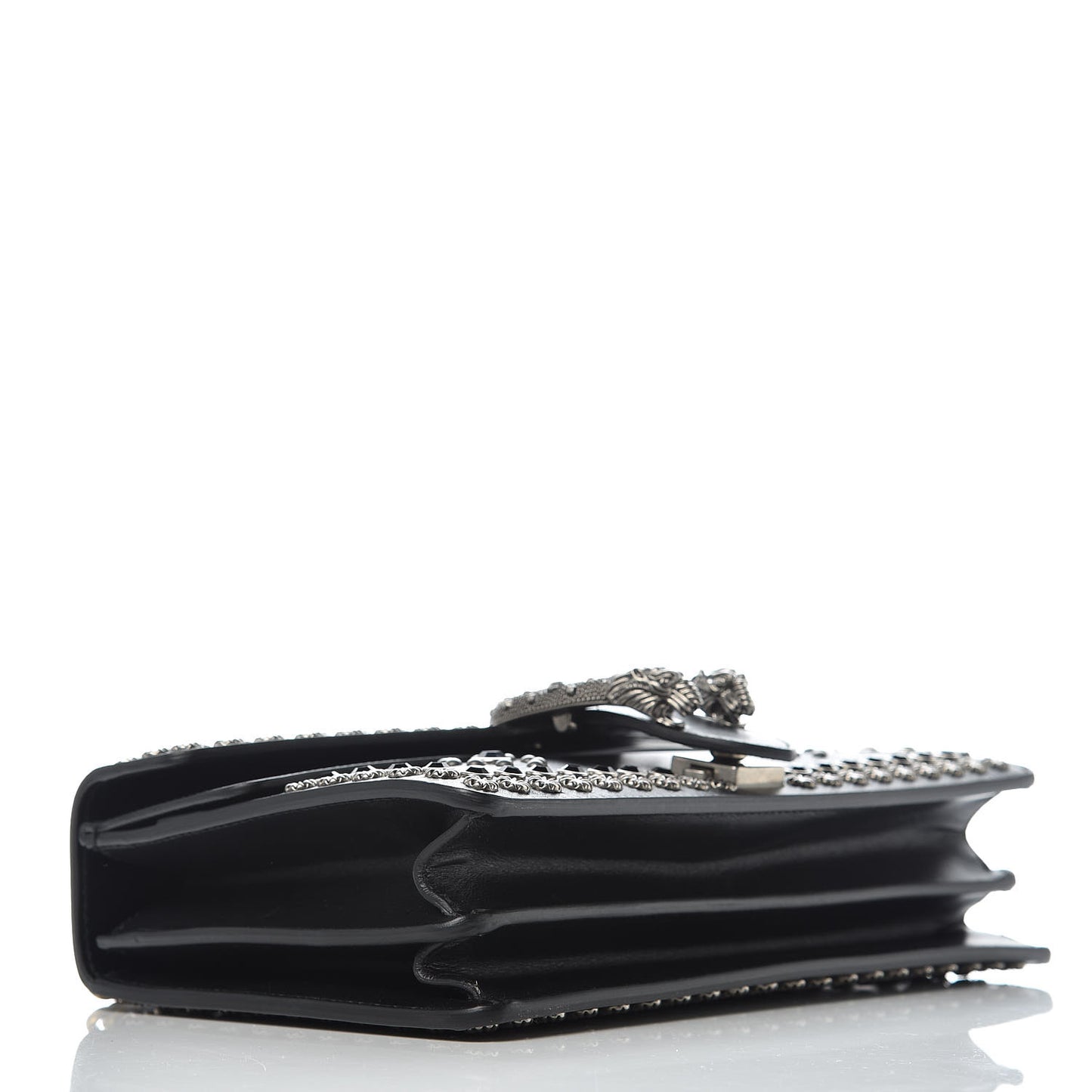 Calfskin Studded Small Dionysus Shoulder Bag Black