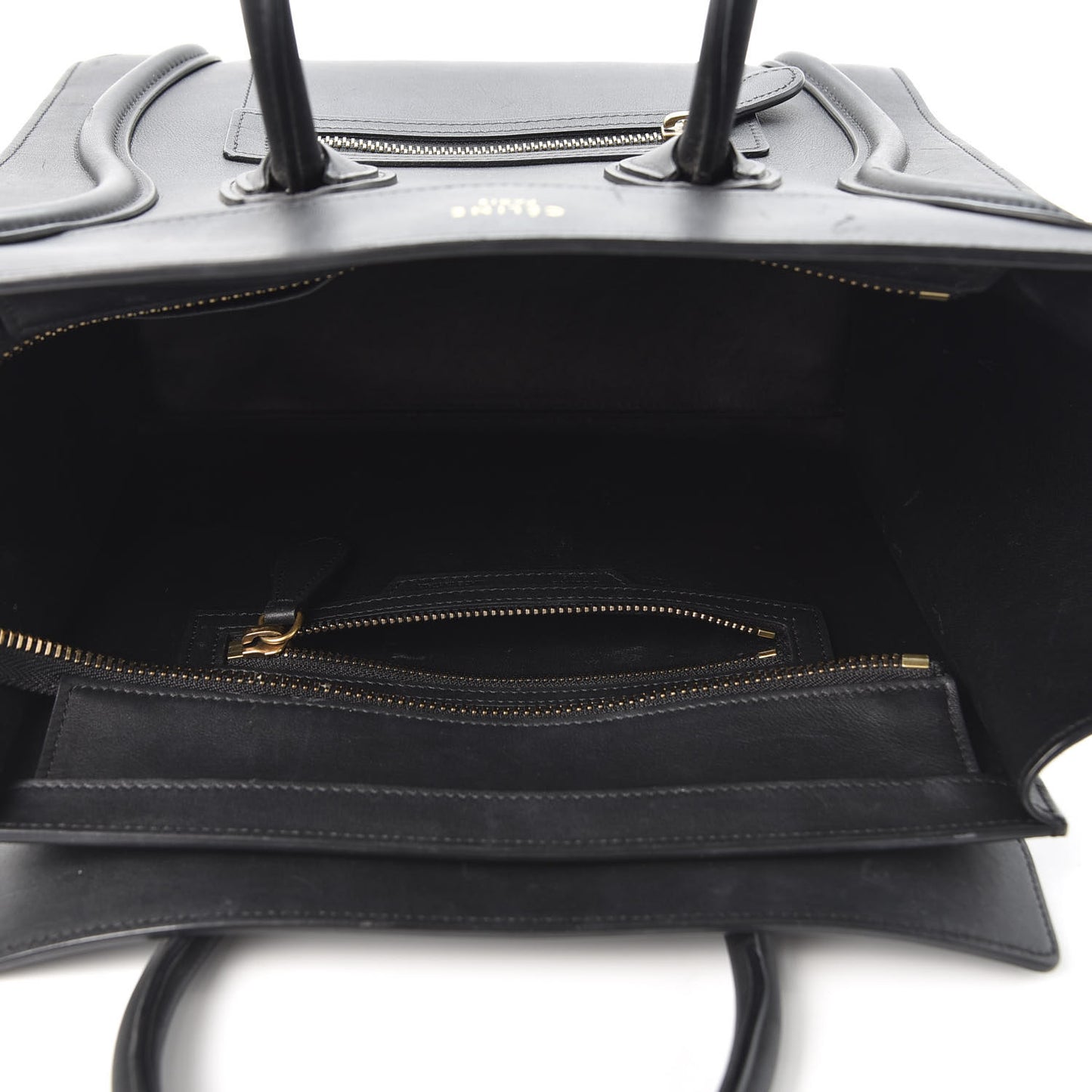 Smooth Calfskin Micro Luggage Black