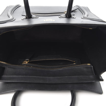 Celine Smooth Calfskin Micro Luggage Black 4 of 9