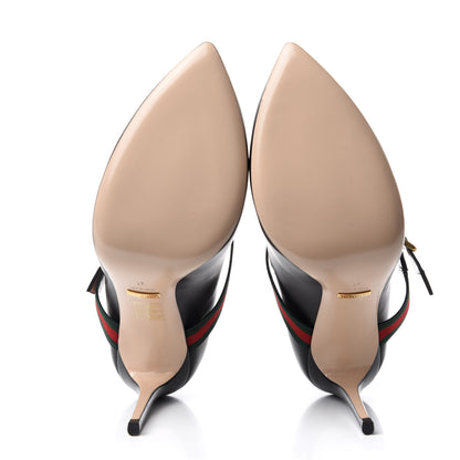 Gucci Malaga Kid Sylvie High Heel Pumps 41 Black 6 of 11
