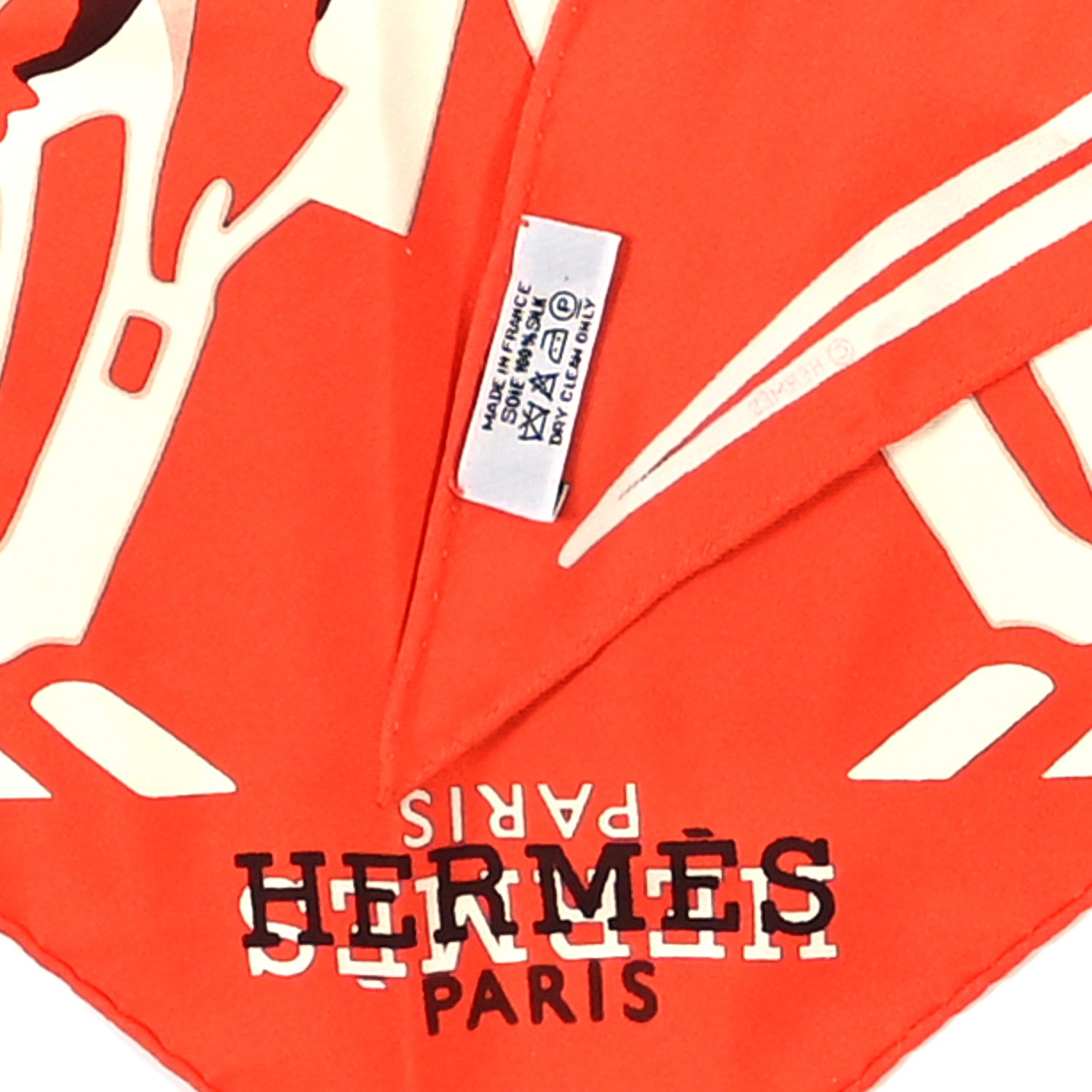 Hermes Silk Caleche Elastique Triangle Scarf 2 of 3