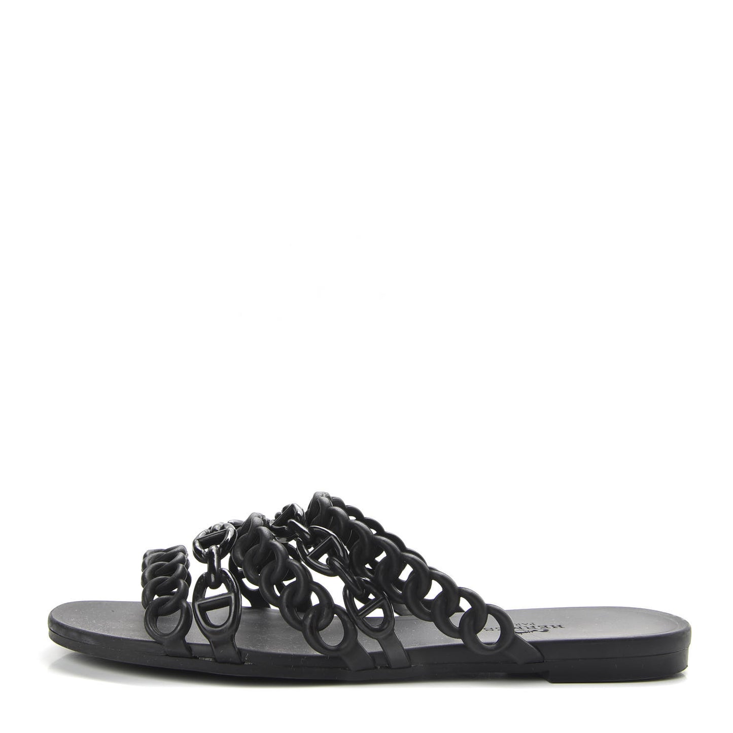 Rubber Chaine d'Ancre Nude Sandals 36 Black