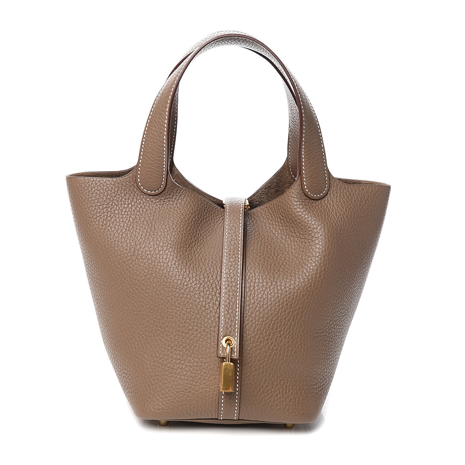 Hermes Taurillon Clemence Picotin Lock 18 PM Etoupe 1 of 10