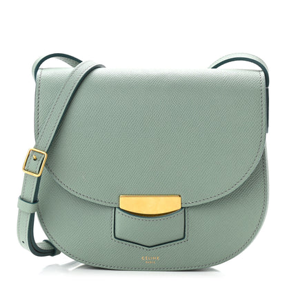 Celine Baby Grained Calfskin Small Trotteur Jade 1 of 12