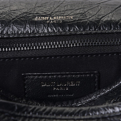 Saint Laurent Crinkled Calfskin Matelasse Monogram Medium Niki Chain Satchel Black 10 of 10