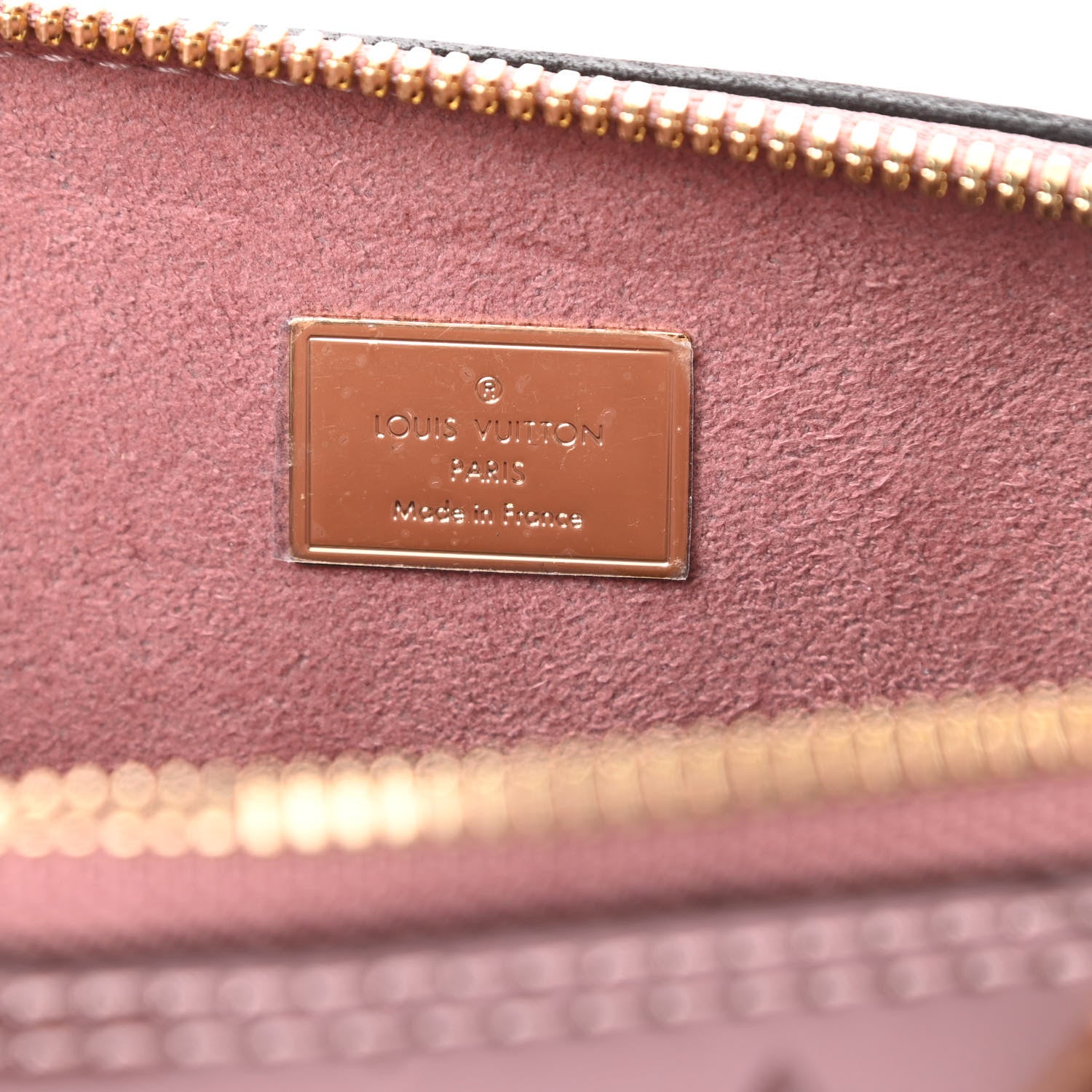 Louis Vuitton Vernis Monogram Alma BB Rose Pale Metallise 6 of 11