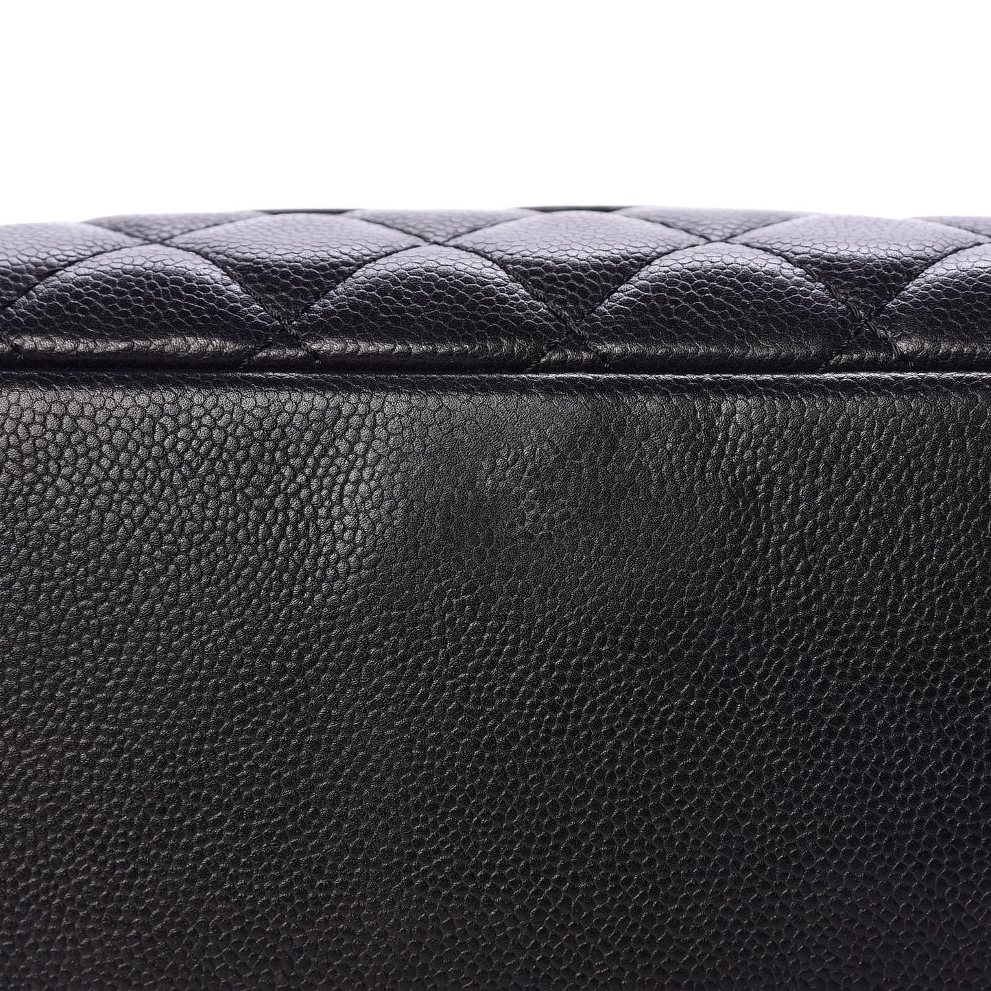 Caviar Quilted Grand Shopping Tote GST Black