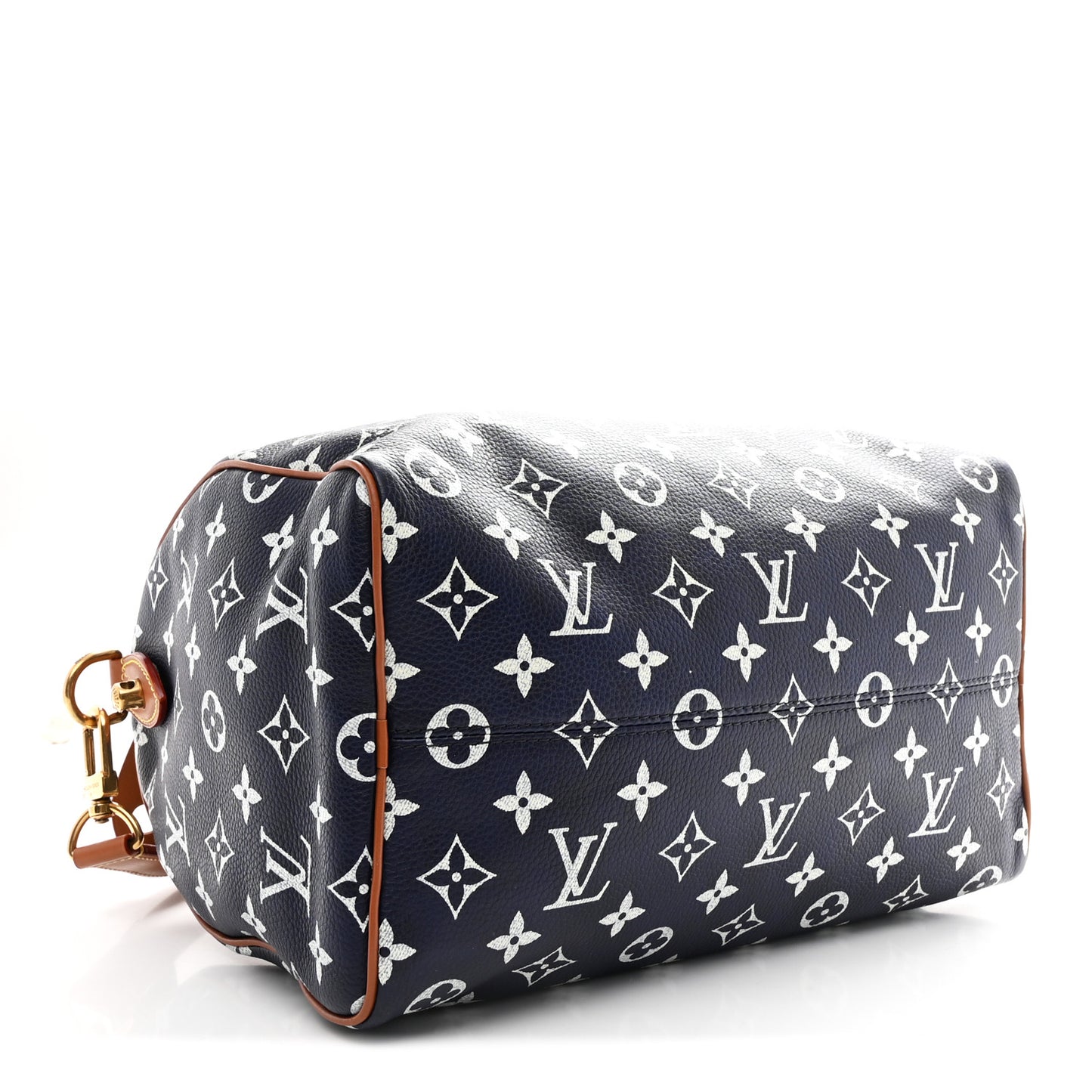 Calfskin Monogram Speedy P9 Bandouliere 30 Indigo