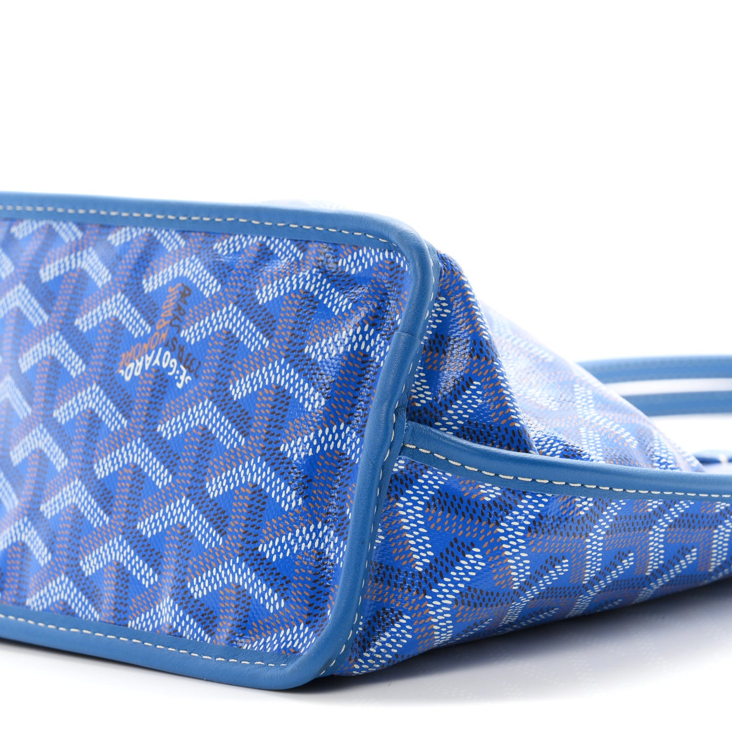 Goyardine Reversible Mini Anjou Sky Blue