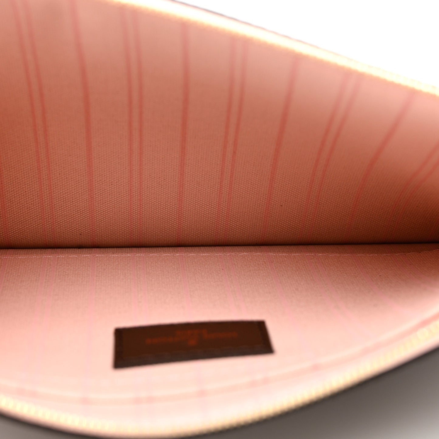 Damier Ebene Neverfull MM GM Pochette Rose Ballerine