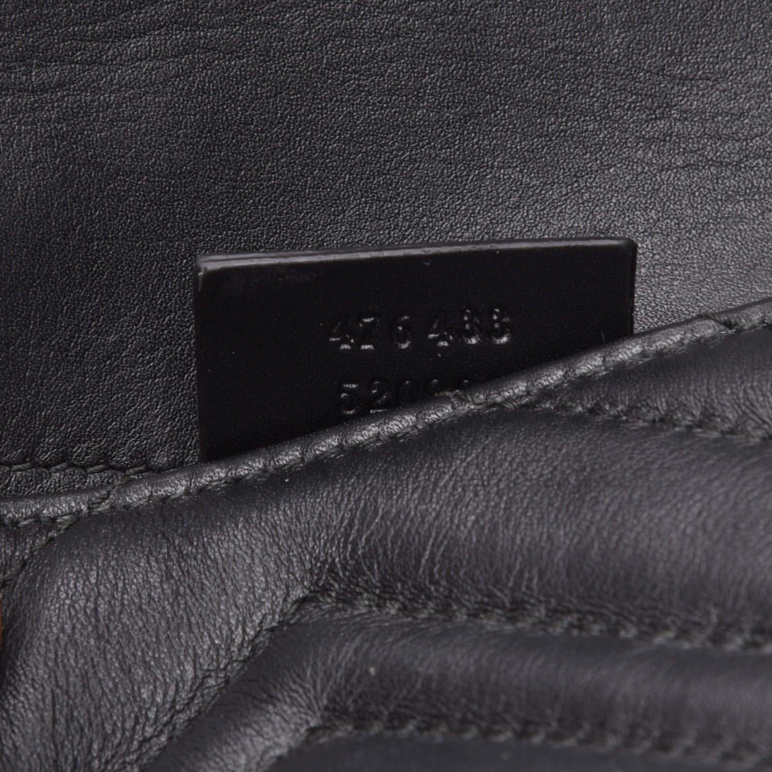 Gucci Calfskin Matelasse Super Mini GG Marmont Shoulder Bag Black 7 of 8