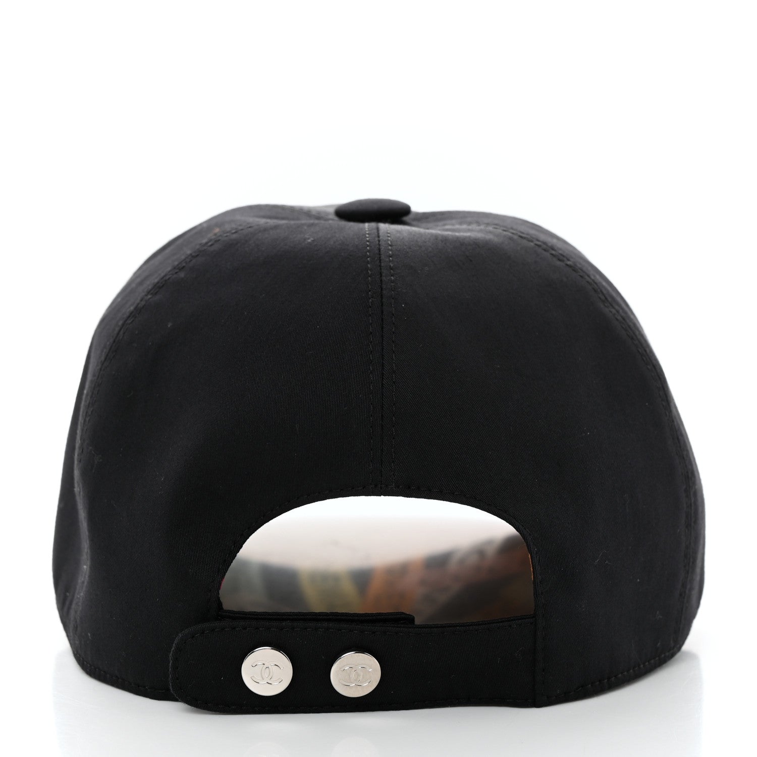 Chanel Cotton Sequin CC Cap Hat Black 6 of 10