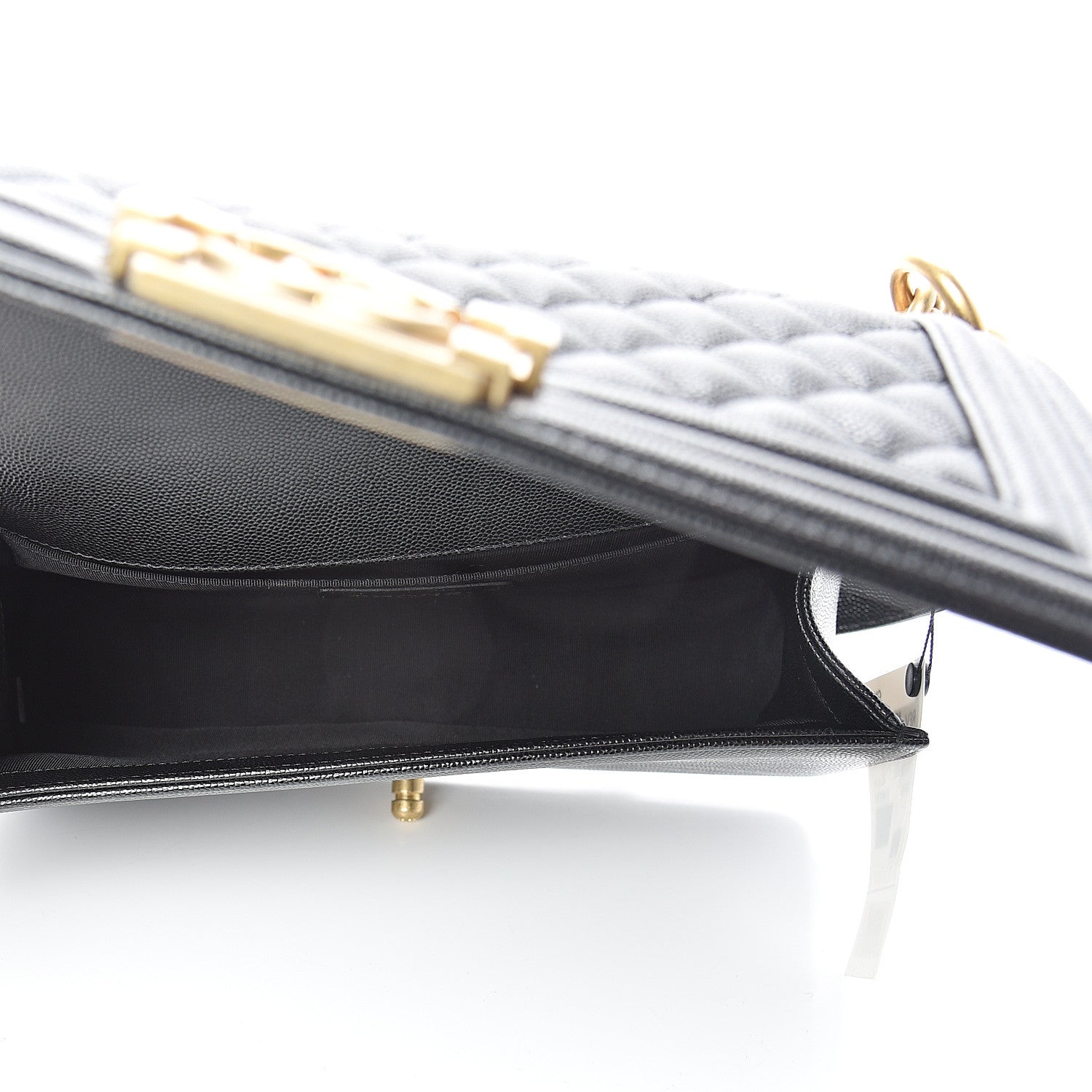 Chanel Caviar Quilted Medium Boy Flap Black 4 of 9