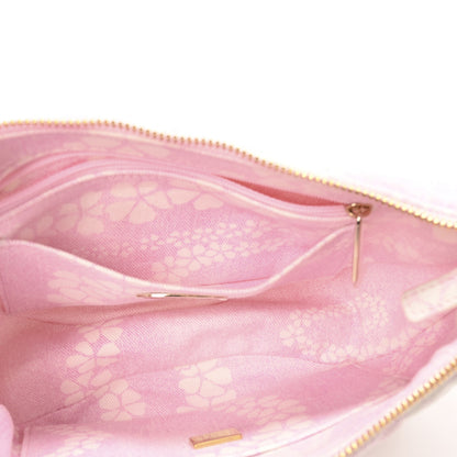 Chanel Printed Denim Quilted Large Hobo Bag Light Pink White 5 of 11