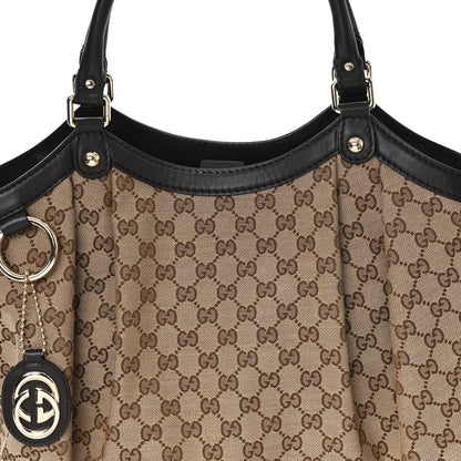 Gucci Monogram Large Sukey Tote Dark Brown 8 of 10