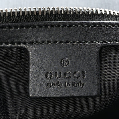 Gucci Soft GG Supreme Monogram Web Carry On Duffle With Wheels Black Grey 6 of 11