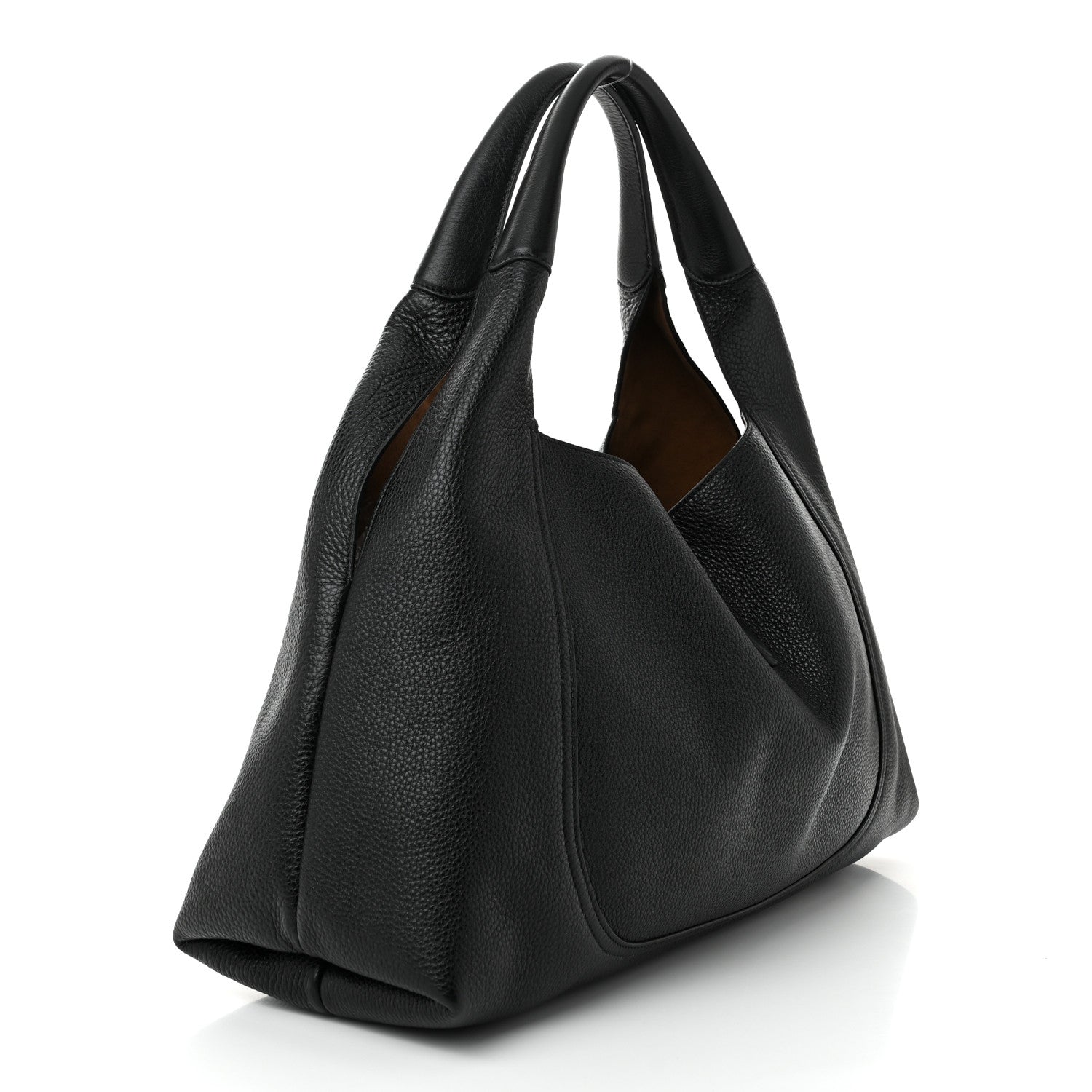 Gucci Grained Calfskin Softbit Maxi Shoulder Bag Black 4 of 10